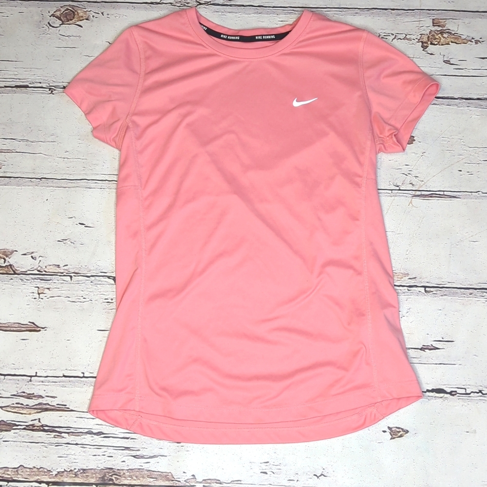 Nike running coral pink dry-fit T-shirt